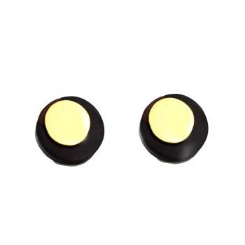 WOOD MEATAL EARRING 